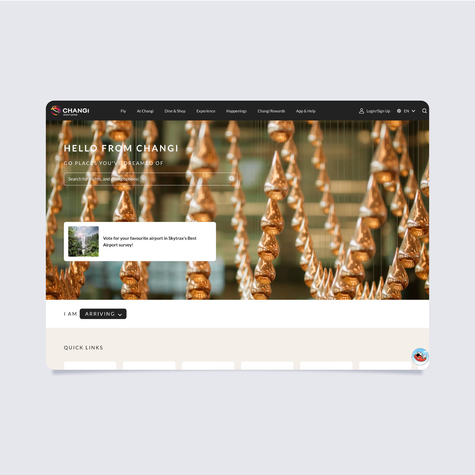 Changi Airport Website